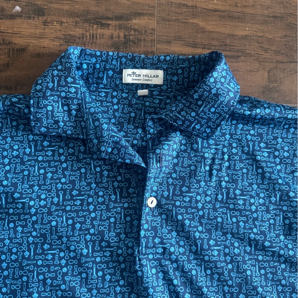 Peter Millar Summer Comfort Cocktail Polo large - Picture 1 of 4